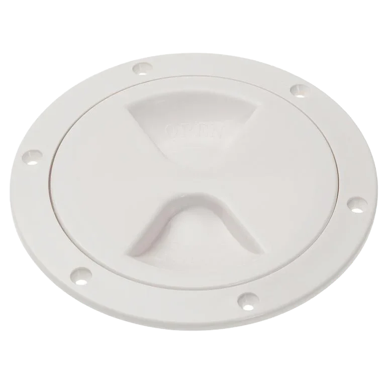 White 4″ Water Inspection Hatch Cover - Motorhome