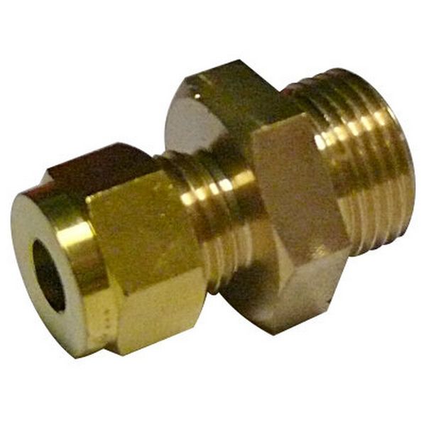 AG Male Compression Gas Coupling (3/8" Copper to 1/2" BSP) - D11/24/321W