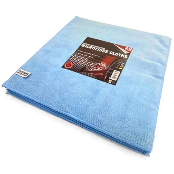 Premium Microfibre Cloths 40cm x 40cm (Blue / Pack of 10)