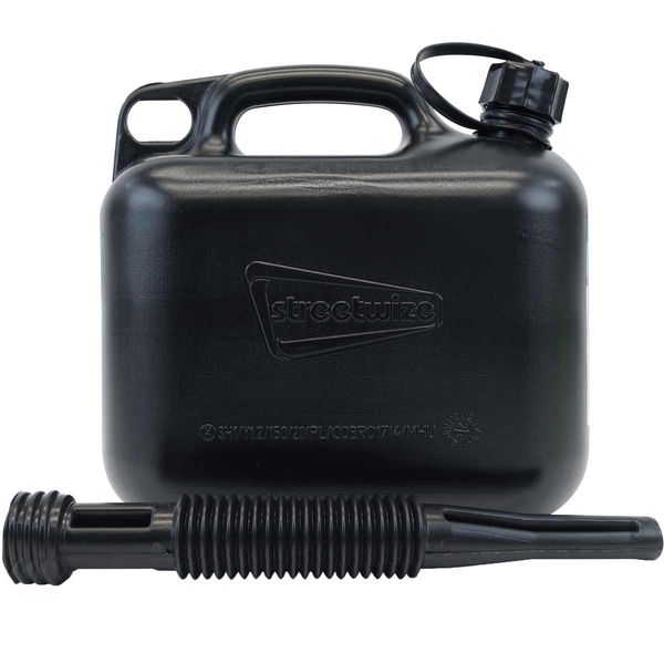 Streetwize Black Plastic Fuel Can for Diesel (5 Litres)