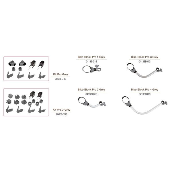 Fiamma C/B Pro Bike Rack Upgrade Kit Grey - 98656-782