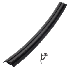 Hartal Rubber Door Seal Black (per metre)