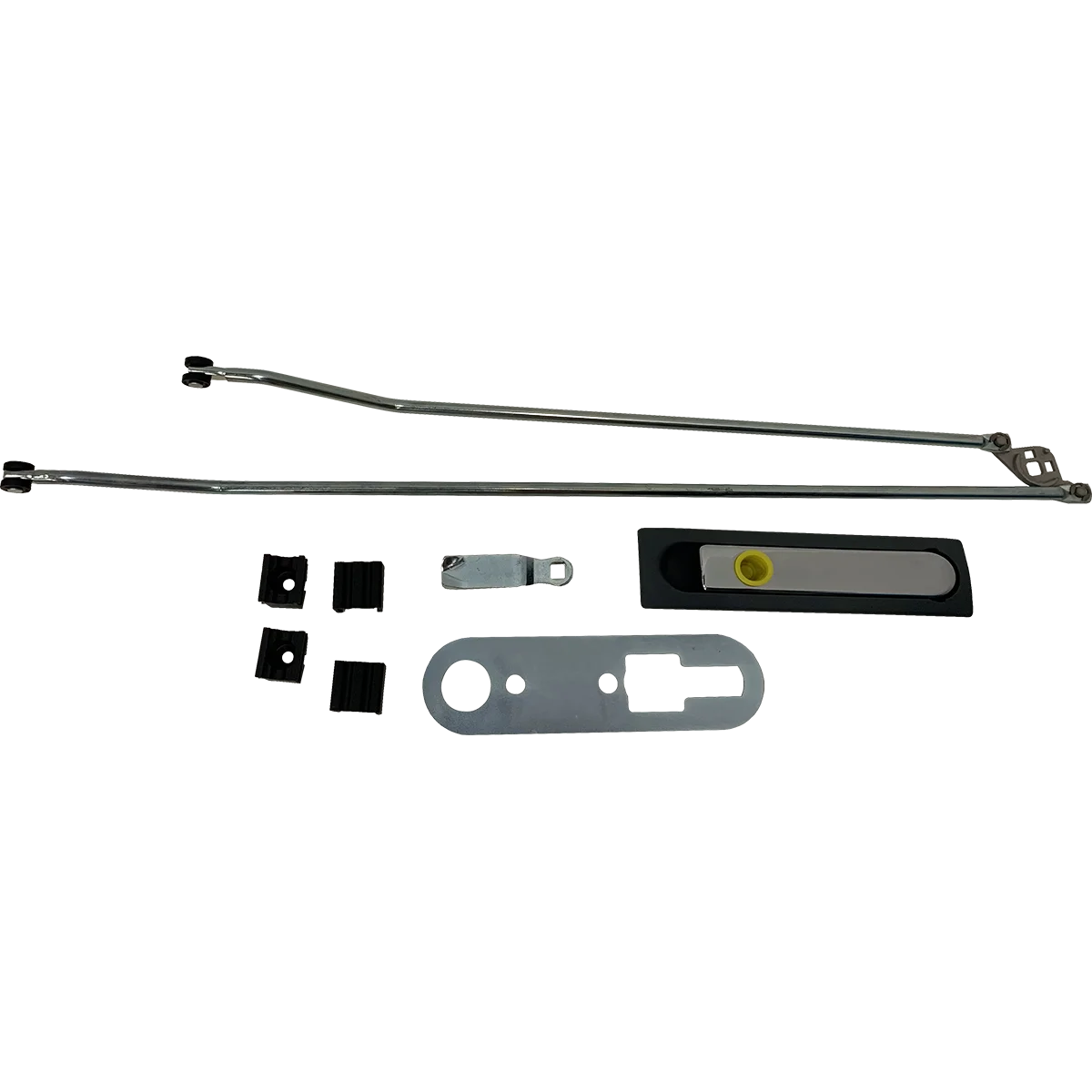 Hartal Swift Gas Locker Lock Set with Rods Chrome/Grey Handle