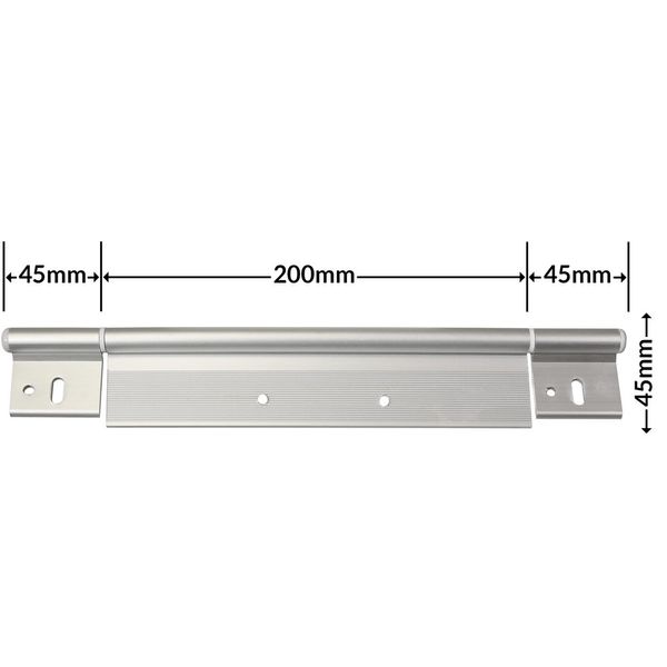 Caravan / Motorhome Door Hinge Silver (C013) - 30230