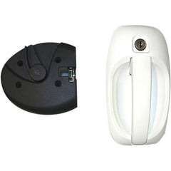Smart Pro Tek White Lock System (Right Hand) - 1122KIT0128N: A popular lock system frequently used on motorhomes. Supplied as a complete lock assembly with the FAP new system barrel and two keys. Right-hand configuration. - 1122KIT0128N WHITE L