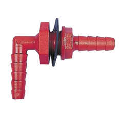 CKW Red bulkhead fitted barbed both ends