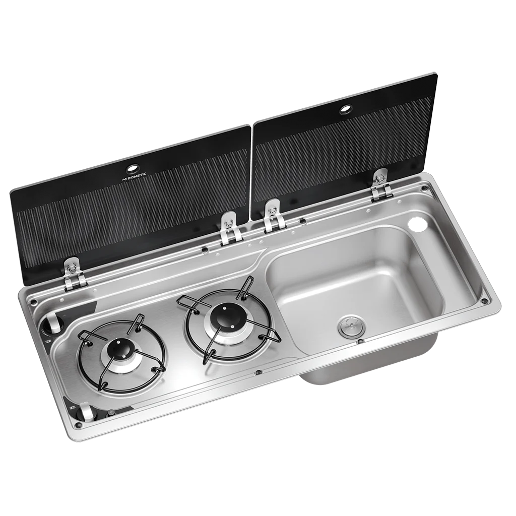 Dometic MO9722R Slimline Hob & Sink Unit Right Hand – Piezo Ignition and Shut Off