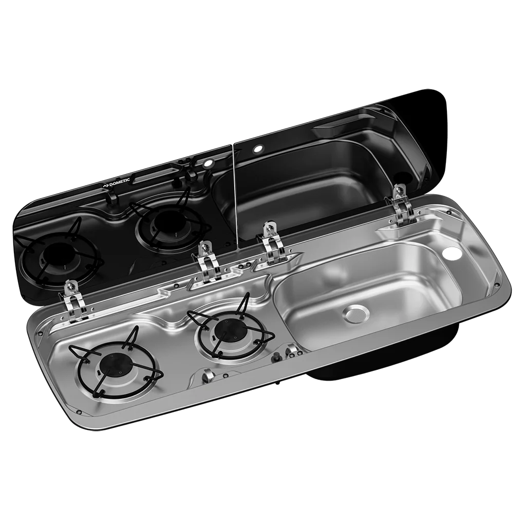 Dometic SMEV MO9222R 2 Burner Hob and RH Sink Combi Unit