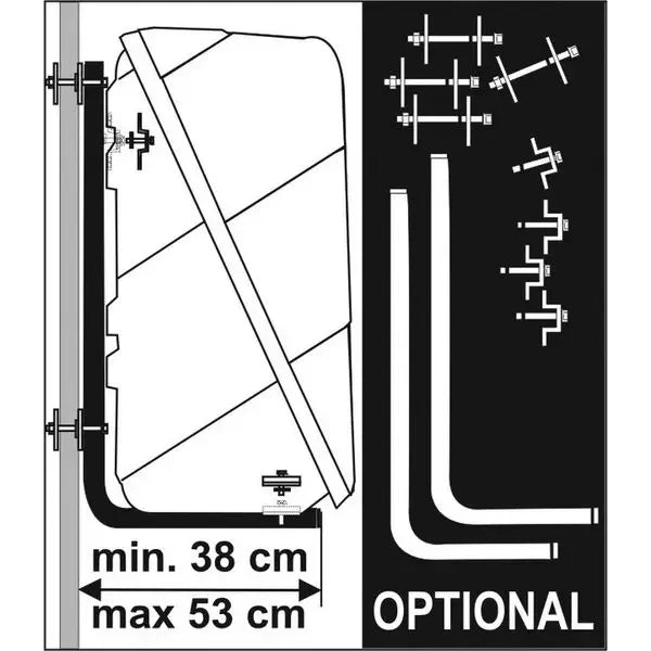 Fiamma Kit Bike Wall Box - Motorhome