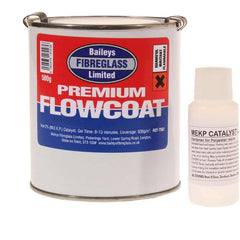 Baileys Black Flowcoat / Topcoat with Hardener 500g - 7402