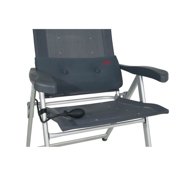 Crespo LS/237 Air-Deluxe Grey Lumbar Support – Adjustable Inflatable Back Cushion (1149222)
