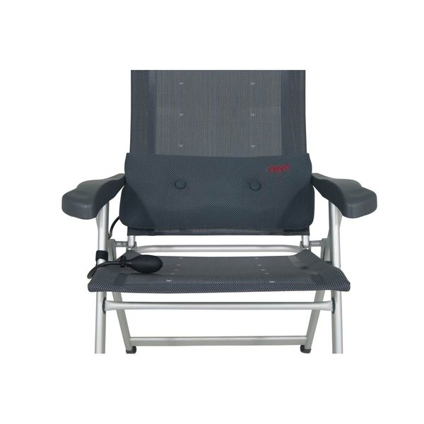 Crespo LS/237 Air-Deluxe Grey Lumbar Support – Adjustable Inflatable Back Cushion (1149222)