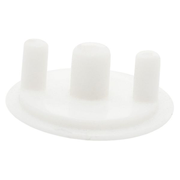 Top Hat Hinge Cover White - TOPHAT HINGE CVR WHT