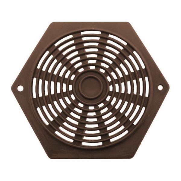 Hexagon Air Vent 2-5/8" Brown - HEX VENT BROWN 2.5/8