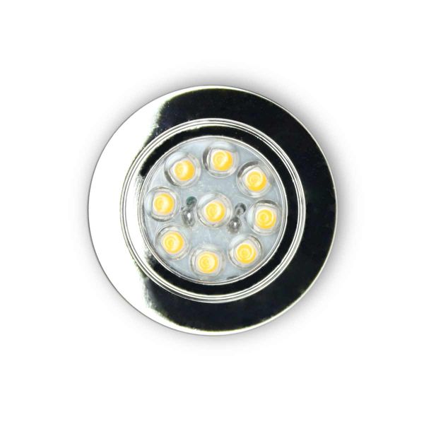Dimetic Recessed Downlight 45mm Diameter (12V / 1W / Warm White / IP20) - 200 MSJ0.6CR