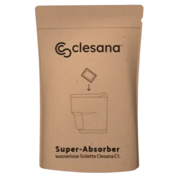Clesana Super Absorber 20 Bags for Waterless C1 Toilet