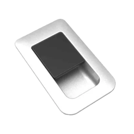 Evo Satin Chrome with Black Centre Locker Catch (Pack of 5)