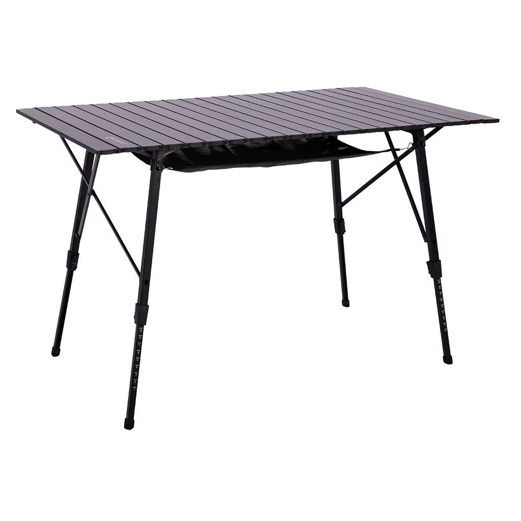 Elite Colliford Black Slatted Table - Motorhome / Caravan