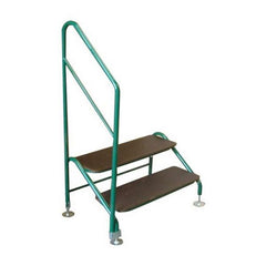 AG Free-Standing 2 Tread Step Green - 2 TREAD DELUXE G F/S