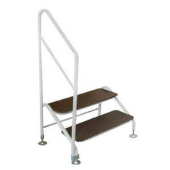 Free-Standing 2 Tread Step White - 2 TREAD STEP WHITE