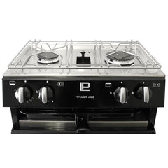 Voyager 4500 2 Burner Hob Oven No Ignition Black - VP4505BLACK