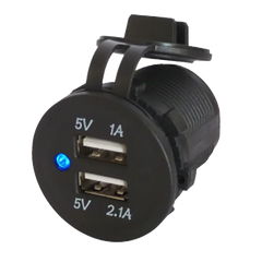 Twin USB Power Socet with flap - Motorhome