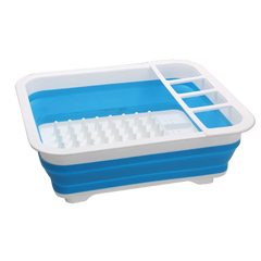 Collapsible-Wares Dish Rack With Cutlery Holder