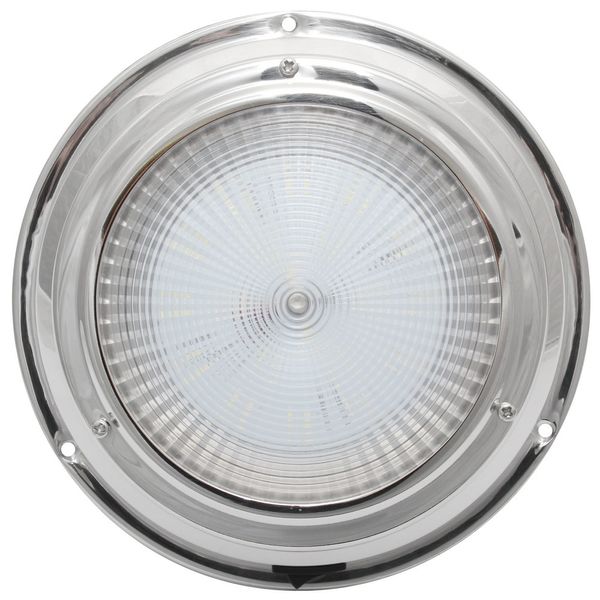 AAA 12V Stainless Dome Light Natural White LED 168mm 5" Dome  - 00550-SLD