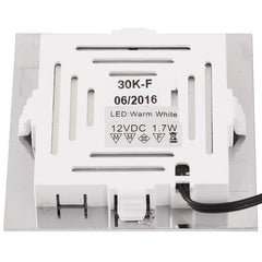 AAA LED Square Downlight Chrome Warm White (Recess Mount) -  09021-W05