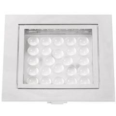 AAA LED Square Downlight Chrome Warm White (Recess Mount) -  09021-W05