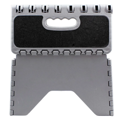 Liberty Foldable Caravan Step with Anti-slip Tread – Black and Grey – Small