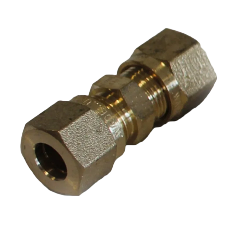 Brass 8MM In Line Equal Coupling - LPG