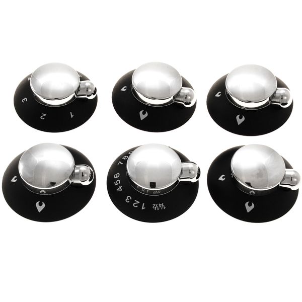 Thetford Enigma Oven, Grill-Hob Knob Kit Black and Chrome - SSPA1204.CR