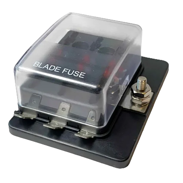 6 Fuse Fusebox with RED Light - Motorhome