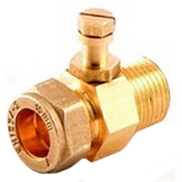 Inline Test Point 1/2" Male to 22mm Gas Fitting