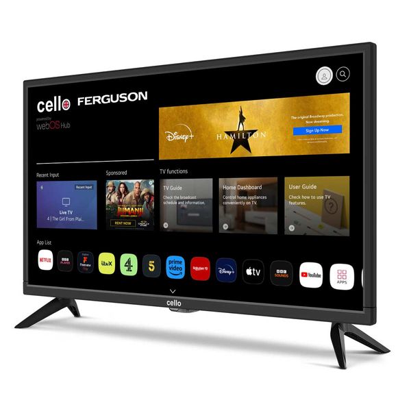 Cello C24WS / CS24WS01H 24″ Smart WebOS HD Ready TV with Freeview Play
