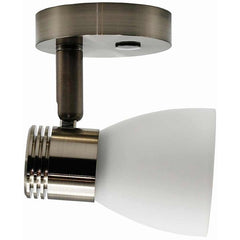 Nickel LED Reading Light with Opal Glass (Warm White / Touch Dimmable) - ALONRLWW