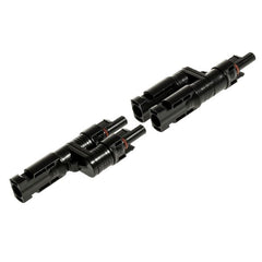 MC4 M/F 2-Way Solar Panel Connectors Dual Pack