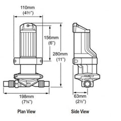 Whale Gulper 320 Marine Bilge/Waste Pump with Strainer 12V - BP2052