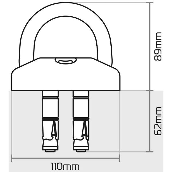 Oxford TaskForce Ground and Wall Anchor Kit for Bikes - LK408
