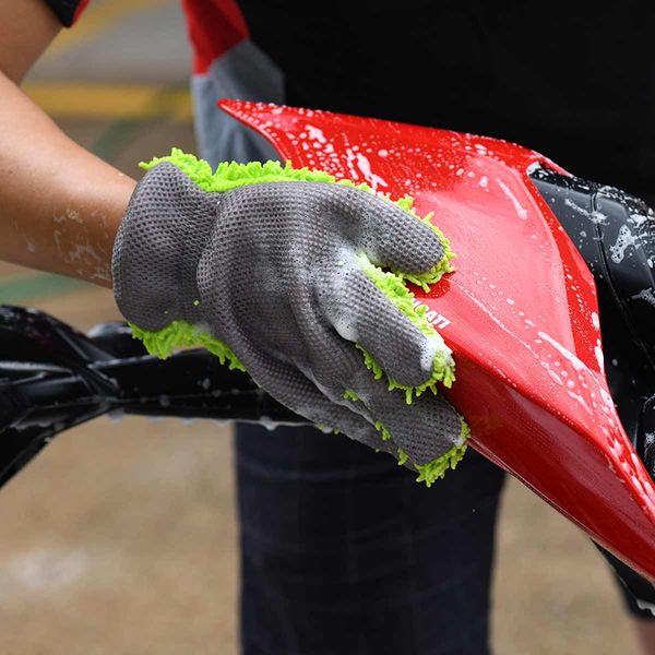Oxford Microfibre Noodle Wash Glove (Green) - OX261