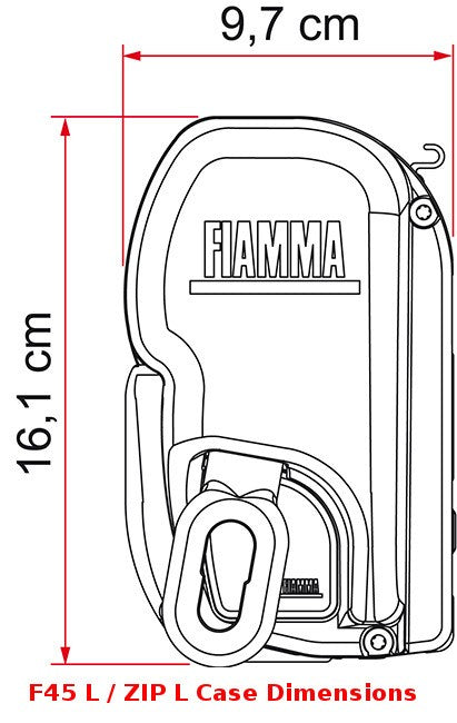 Fiamma F45L Awning Rain Caps Pair - 06893A01-